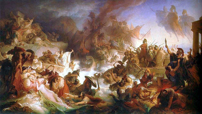 Битва при Саламине. Вильгельм фон Каульбах, 1868 год